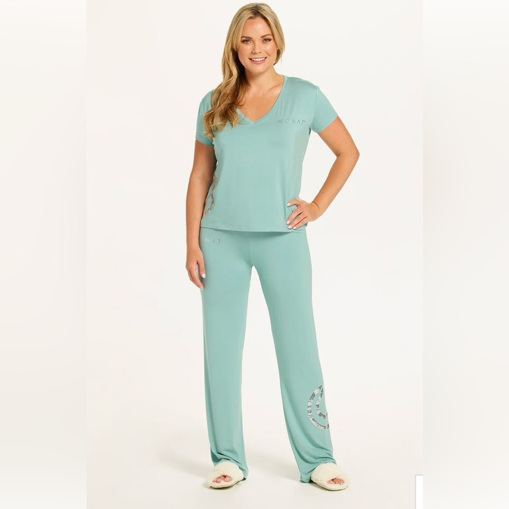 🆕 Monat Women's Mint Sleepwear Set Sz XL